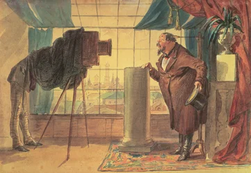 Un Hombre de Negocios en el Estudio del Fotógrafo, 1860